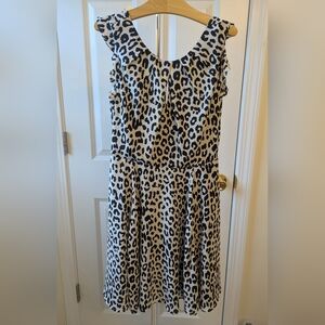 Express Black and Gray Sleeveless Sundress Casual